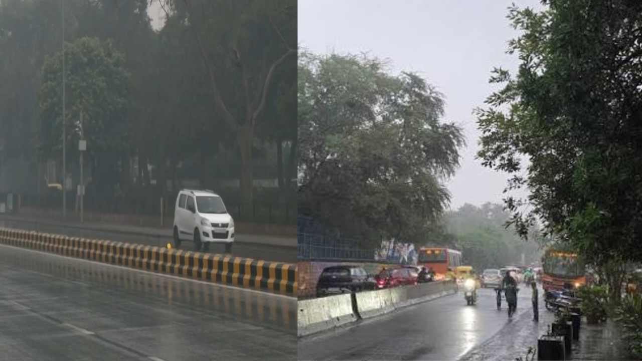 दिल्ली-एनसीआर में लोगों को मिली गर्मी से राहत, उमस के बीच हल्की बारिश